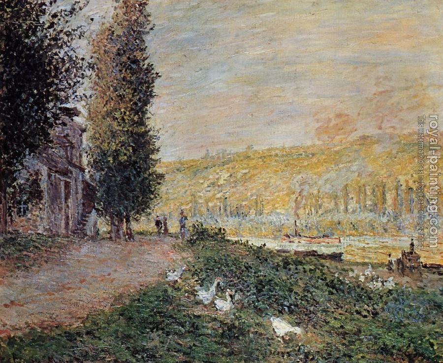 Claude Oscar Monet : The Banks of the Seine, Lavacour